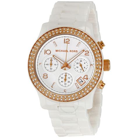 michael kors porcelain watch|michael kors ceramic white watch.